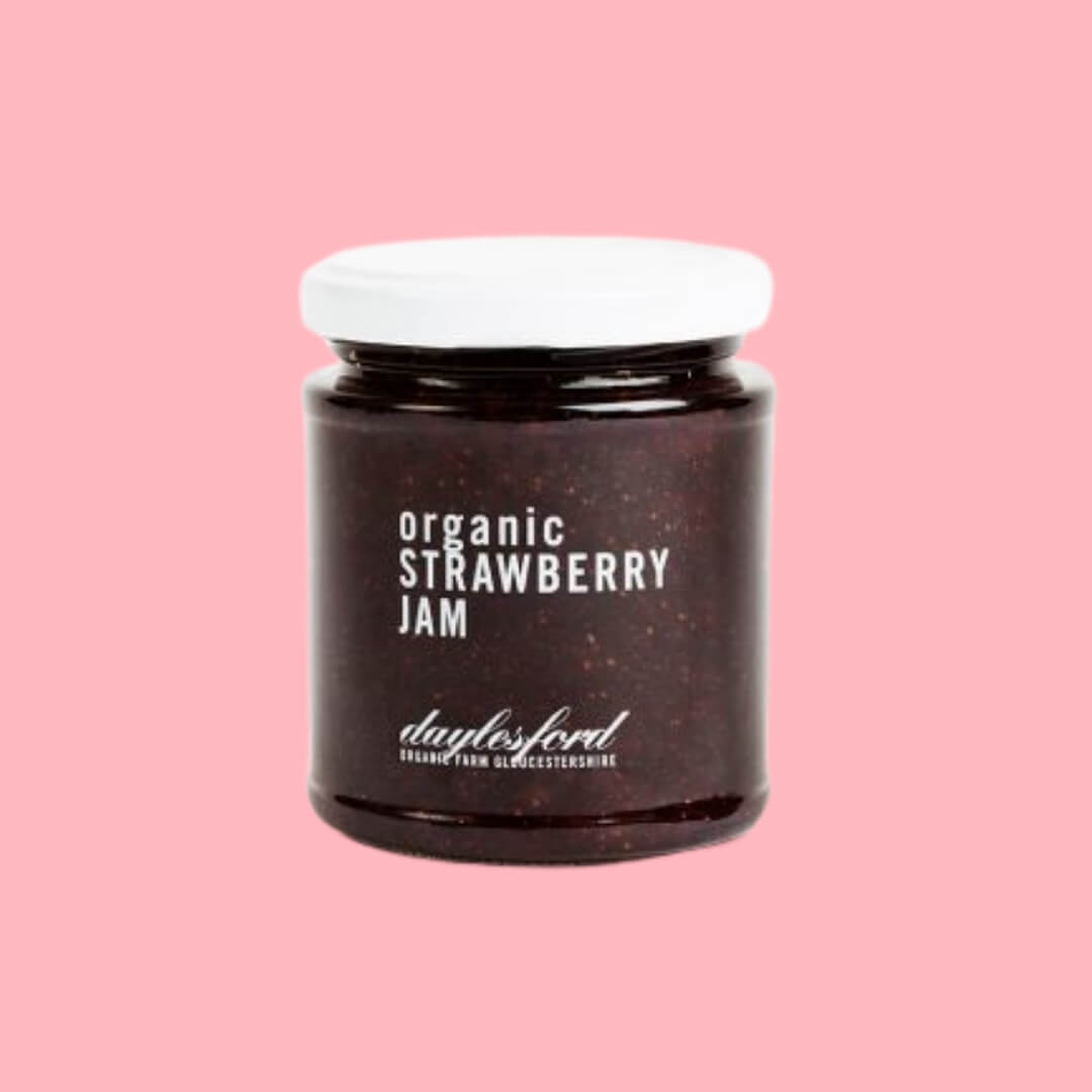 Image of Strawberry Jam by Daylesford Organic, designed, produced or made in the UK. Buying this product supports a UK business, jobs and the local community.