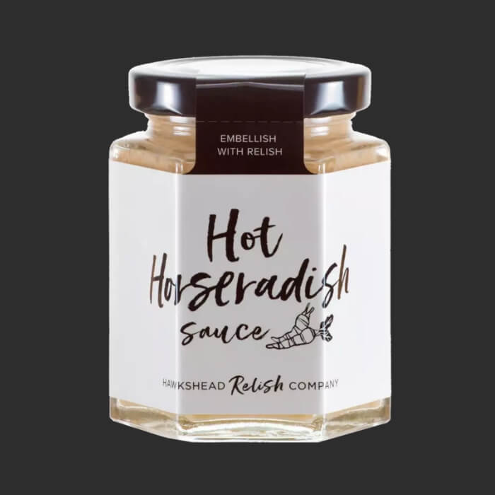 Image of Hot Horseradish Sauce made in the UK by Hawkshead Relish Company. Buying this product supports a UK business, jobs and the local community
