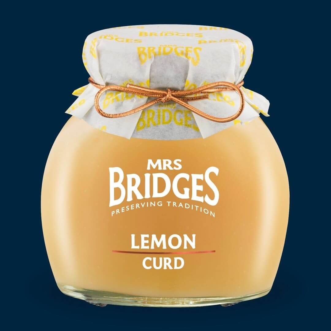 Image of Lemon Curd made in the UK by Mrs Bridges. Buying this product supports a UK business, jobs and the local community