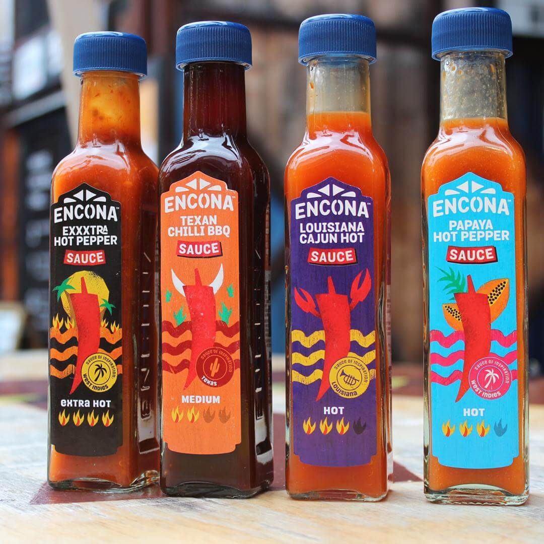 Image of Chilli Sauce by Encona, designed, produced or made in the UK. Buying this product supports a UK business, jobs and the local community.