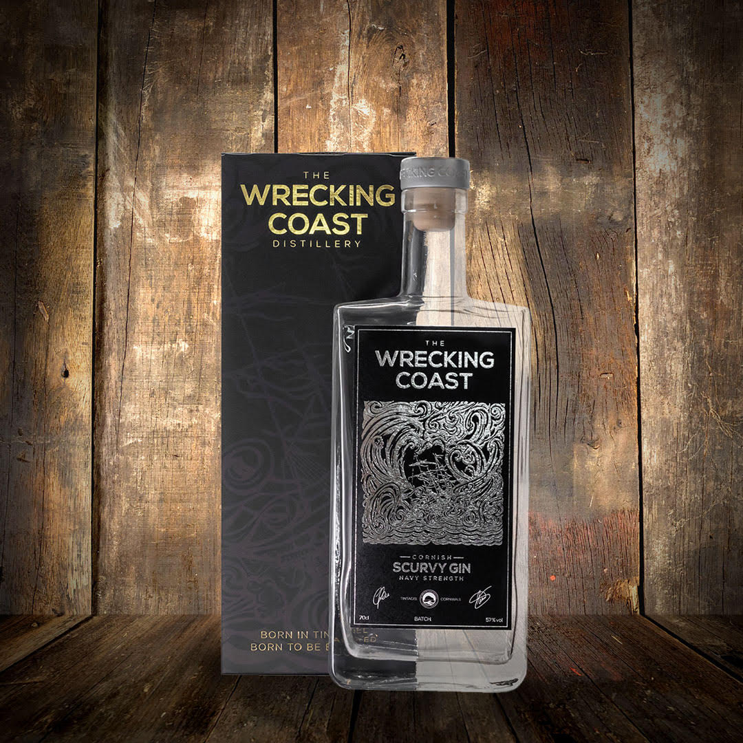 Image of Wrecking Coast Scurvy Gin made in the UK by The Wrecking Coast Distillery. Buying this product supports a UK business, jobs and the local community