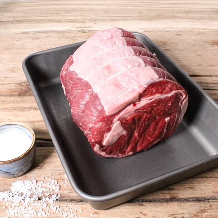 Image of 28 Day Dry Aged Beef Rib Boned & Rolled made in the UK by Eversfield Organic. Buying this product supports a UK business, jobs and the local community
