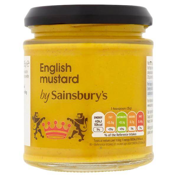 Image of English Mustard by Sainsbury's, designed, produced or made in the UK. Buying this product supports a UK business, jobs and the local community.