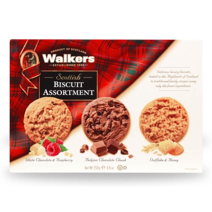Image of Scottish Biscuit Assortment made in the UK by Walkers Shortbread. Buying this product supports a UK business, jobs and the local community