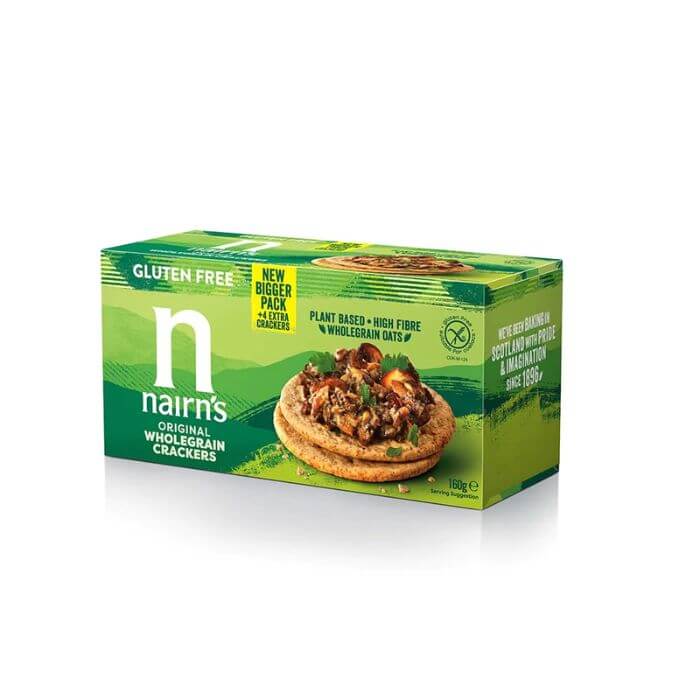 Image of Nairn's Gluten Free Wholegrain Crackers made in the UK by Nairns. Buying this product supports a UK business, jobs and the local community