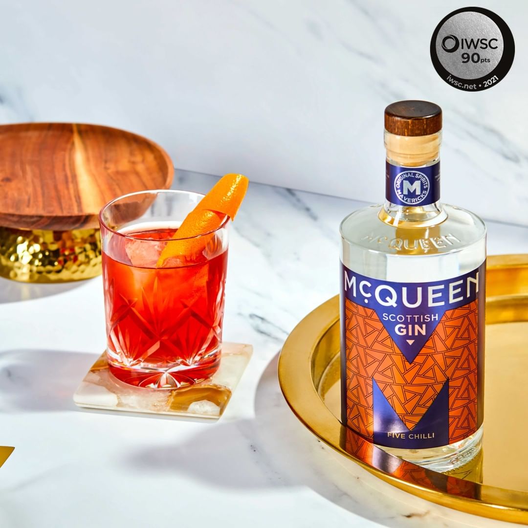 Image of McQueen Five Chilli Gin made in the UK. Buying this product supports a UK business, jobs and the local community