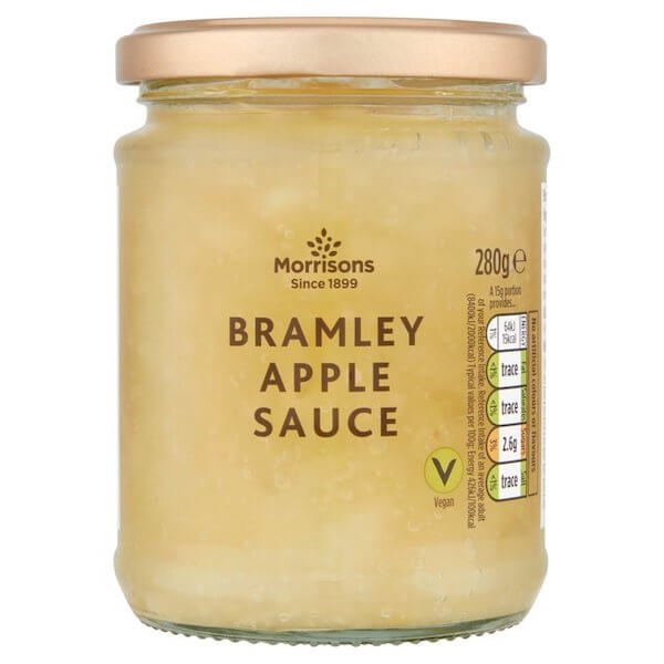 Image of Bramley Apple Sauce made in the UK by Morrisons. Buying this product supports a UK business, jobs and the local community