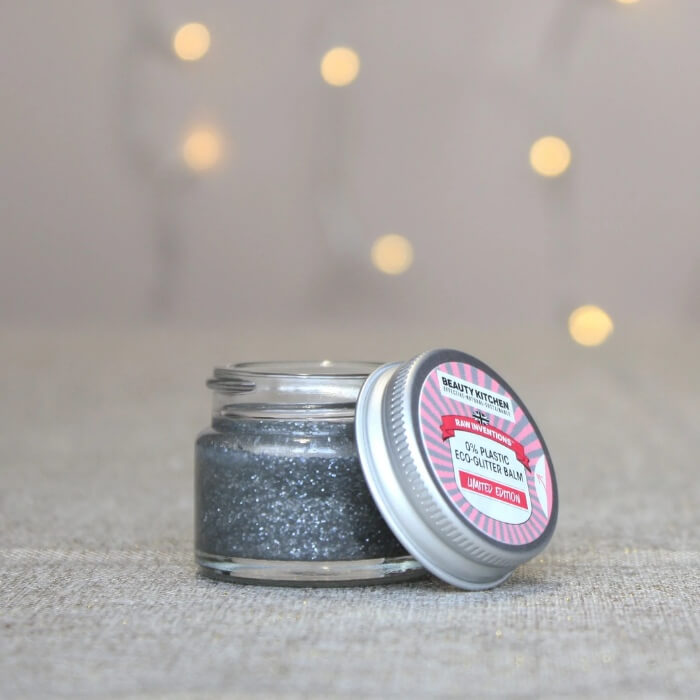 Image of Eco Glitter Balm by Beauty Kitchen, designed, produced or made in the UK. Buying this product supports a UK business, jobs and the local community.