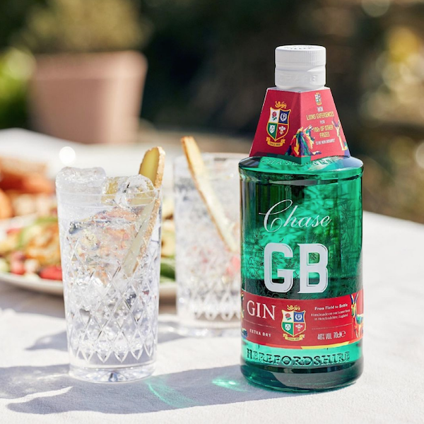 Image of GB Gin by Chase Distillery, designed, produced or made in the UK. Buying this product supports a UK business, jobs and the local community.