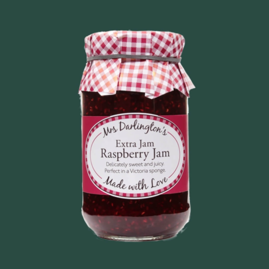 Image of Raspberry Jam made in the UK by Mrs Darlington's. Buying this product supports a UK business, jobs and the local community