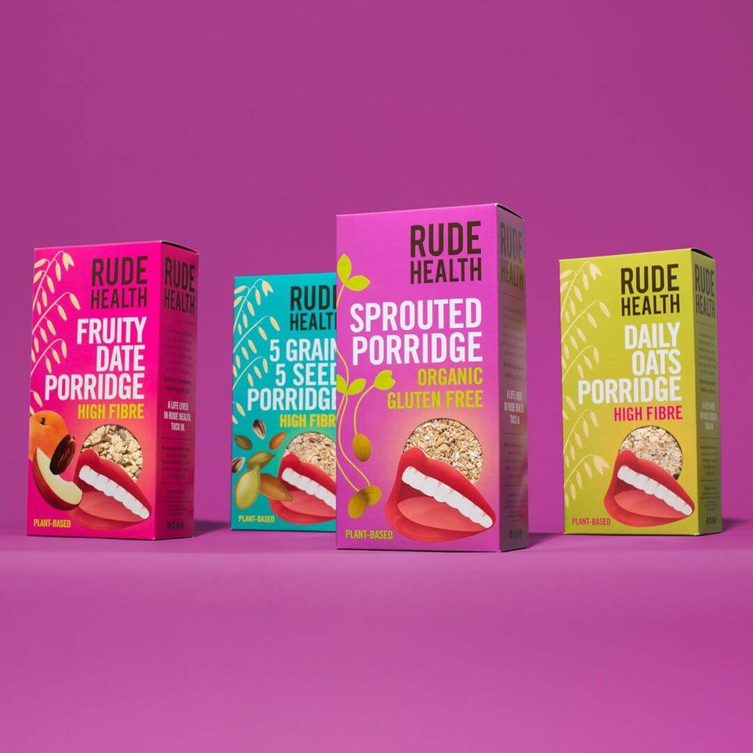 Image of Porridge by Rude Health, designed, produced or made in the UK. Buying this product supports a UK business, jobs and the local community.