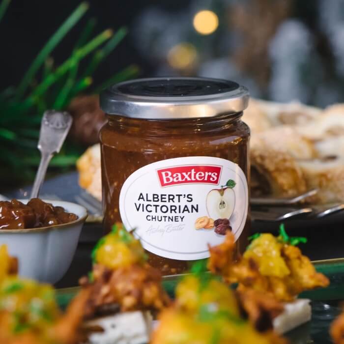 Image of Albert's Victorian Chutney by Baxters, designed, produced or made in the UK. Buying this product supports a UK business, jobs and the local community.