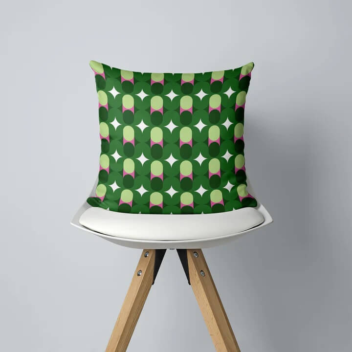 Image of Grafico 6 Scatter Cushion made in the UK by Storigraphic. Buying this product supports a UK business, jobs and the local community