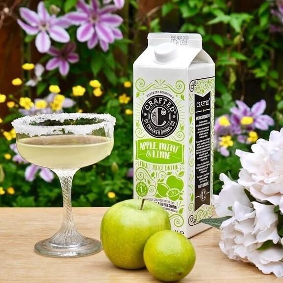 Image of Crafted Apple, Mint & Lime Juice by The Cracker Drinks Co., designed, produced or made in the UK. Buying this product supports a UK business, jobs and the local community.