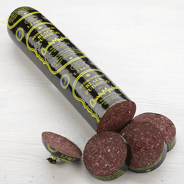 Image of Stornoway Black Pudding by Charles Macleod for Pork, designed, produced or made in the UK. Buying this product supports a UK business, jobs and the local community.