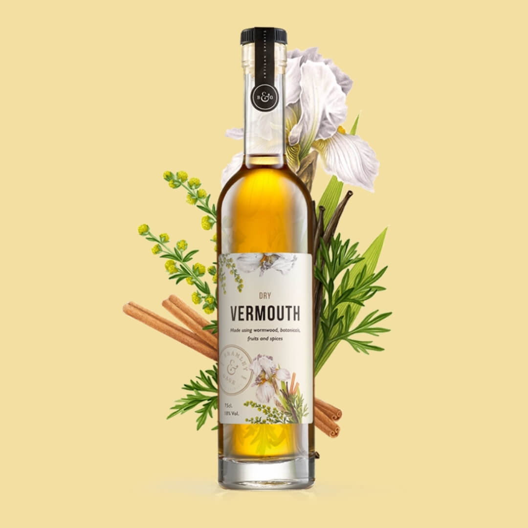 Image of Bramley & Gage Dry Vermouth by 6 O'Clock Gin, designed, produced or made in the UK. Buying this product supports a UK business, jobs and the local community.