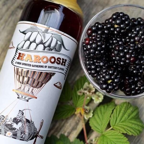 Image of Haroosh Brambleberry Liqueur made in the UK by Lost Loch Spirits. Buying this product supports a UK business, jobs and the local community