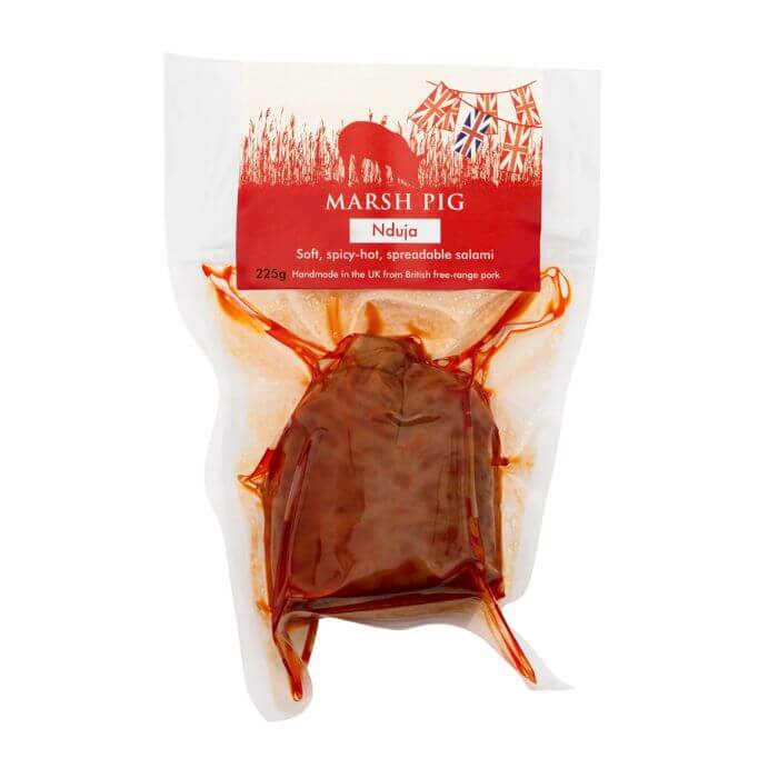 Image of Nduja Salami by Marsh Pig, designed, produced or made in the UK. Buying this product supports a UK business, jobs and the local community.
