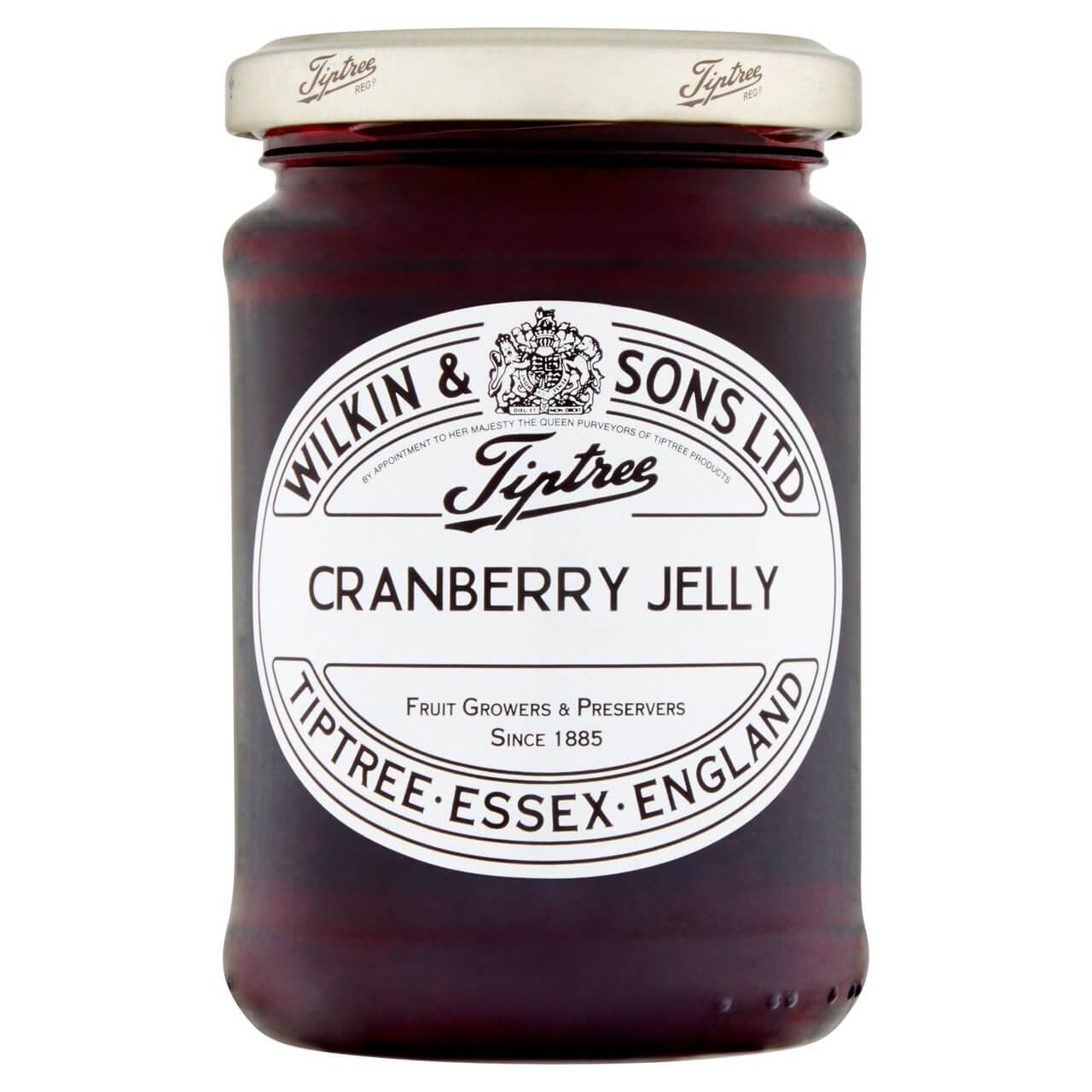 Image of Tiptree Cranberry Jelly made in the UK by Wilkin & Sons. Buying this product supports a UK business, jobs and the local community