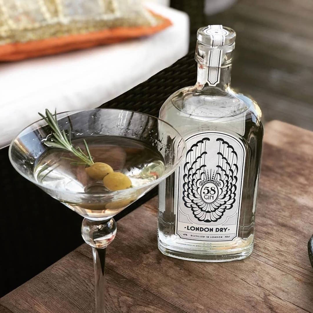 A glimpse of diverse products by 58 Gin, supporting the UK economy on YouK.