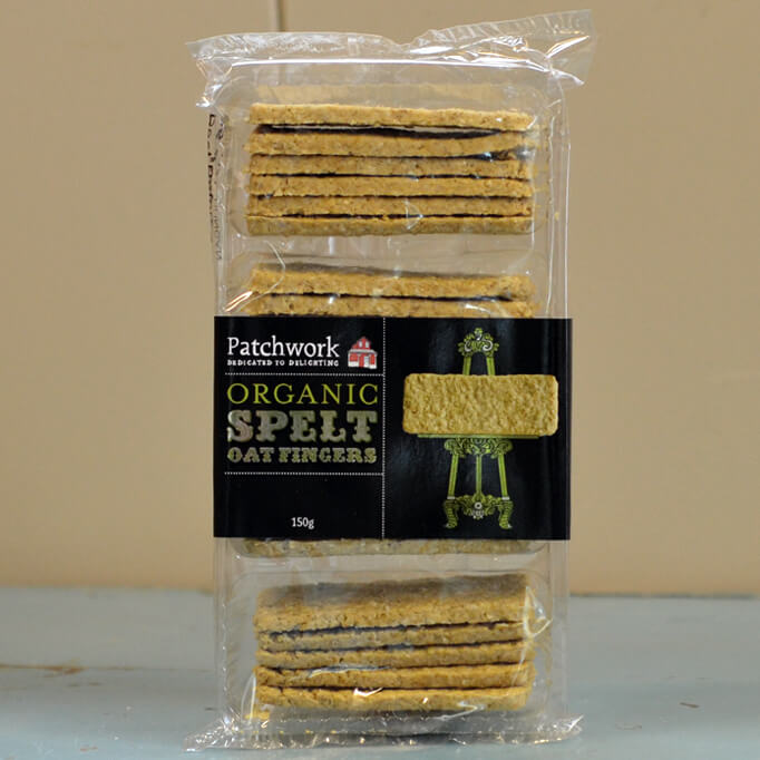 Image of Spelt Organic Oat Fingers made in the UK by Patchwork Foods. Buying this product supports a UK business, jobs and the local community